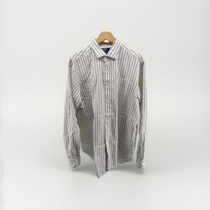 Polo Ralph Lauren Classic Fit Shirt Mens XL 17.5 White Striped Button Down